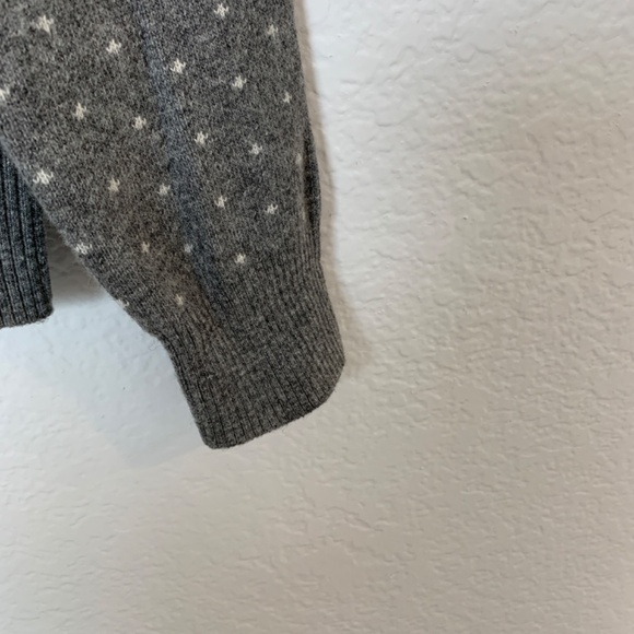 Abercrombie & Fitch  Sweater Reindeer Medium Gray Wool Alpaca Blend Holiday - Picture 6 of 12